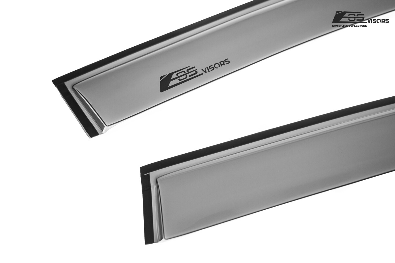 For 19-Up Kia Forte Sedan | EOS Visors JDM Tape-On Side Window Vent Rain Guards