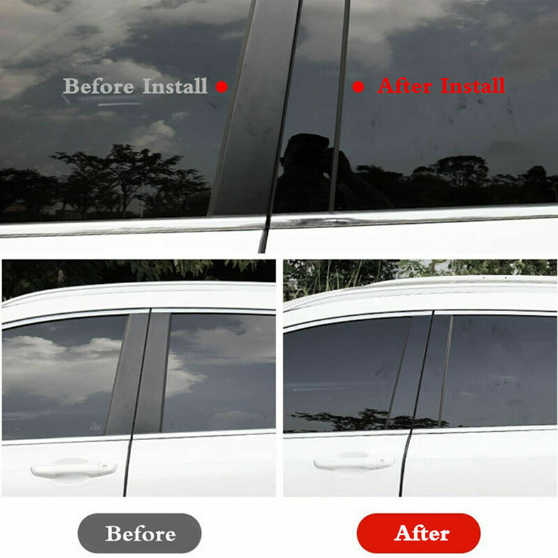 Window Trim Pillar Post Plastic Black For Porsche Macan 14-2022