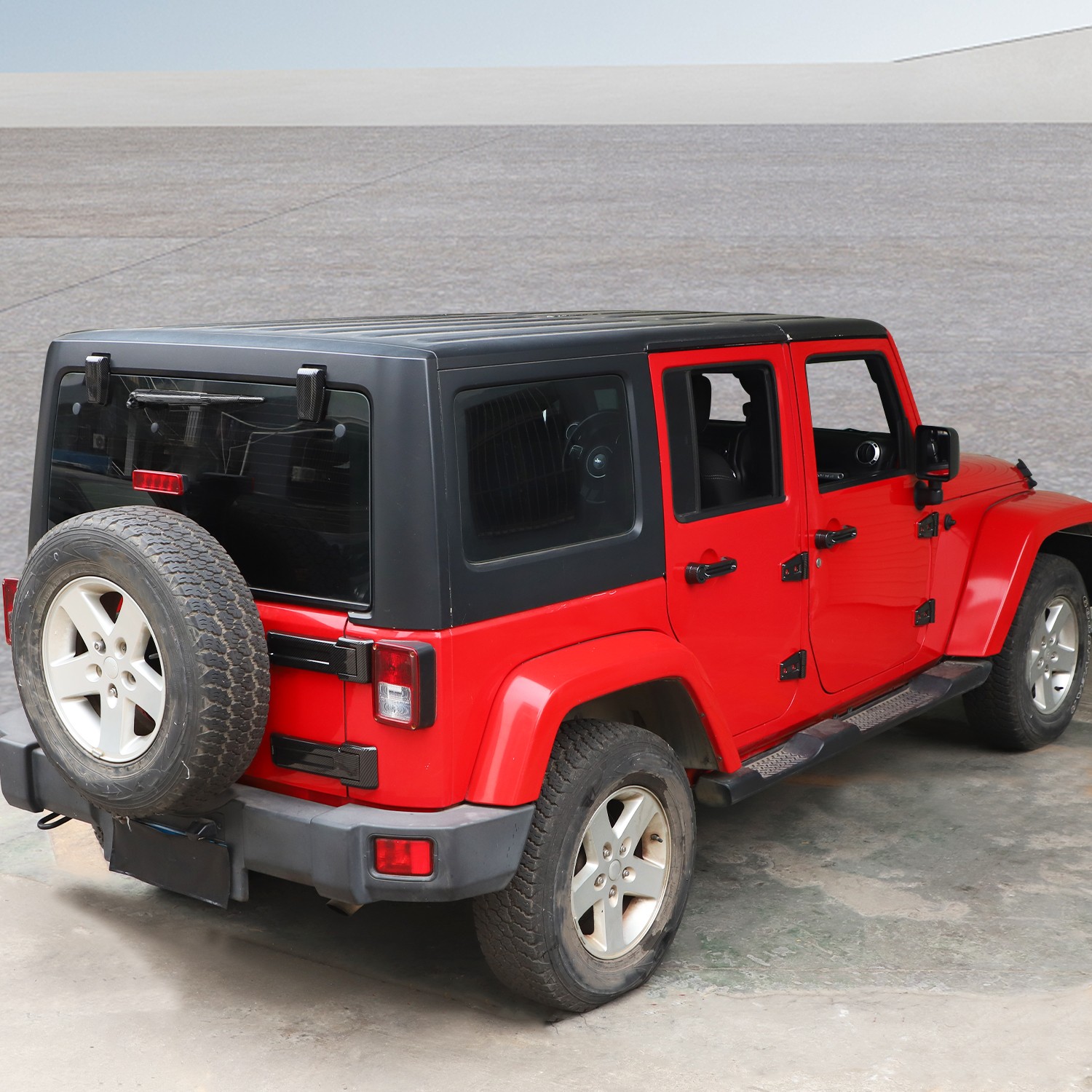 31PCS Full Set Exterior Cover Trim Kit Fit for 07-18 Jeep Wrangler JK JKU Carbon