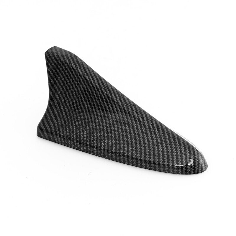 For 2012-2017 Hyundai Veloster Shark Fin Roof Antenna Cover Carbon Fiber Black