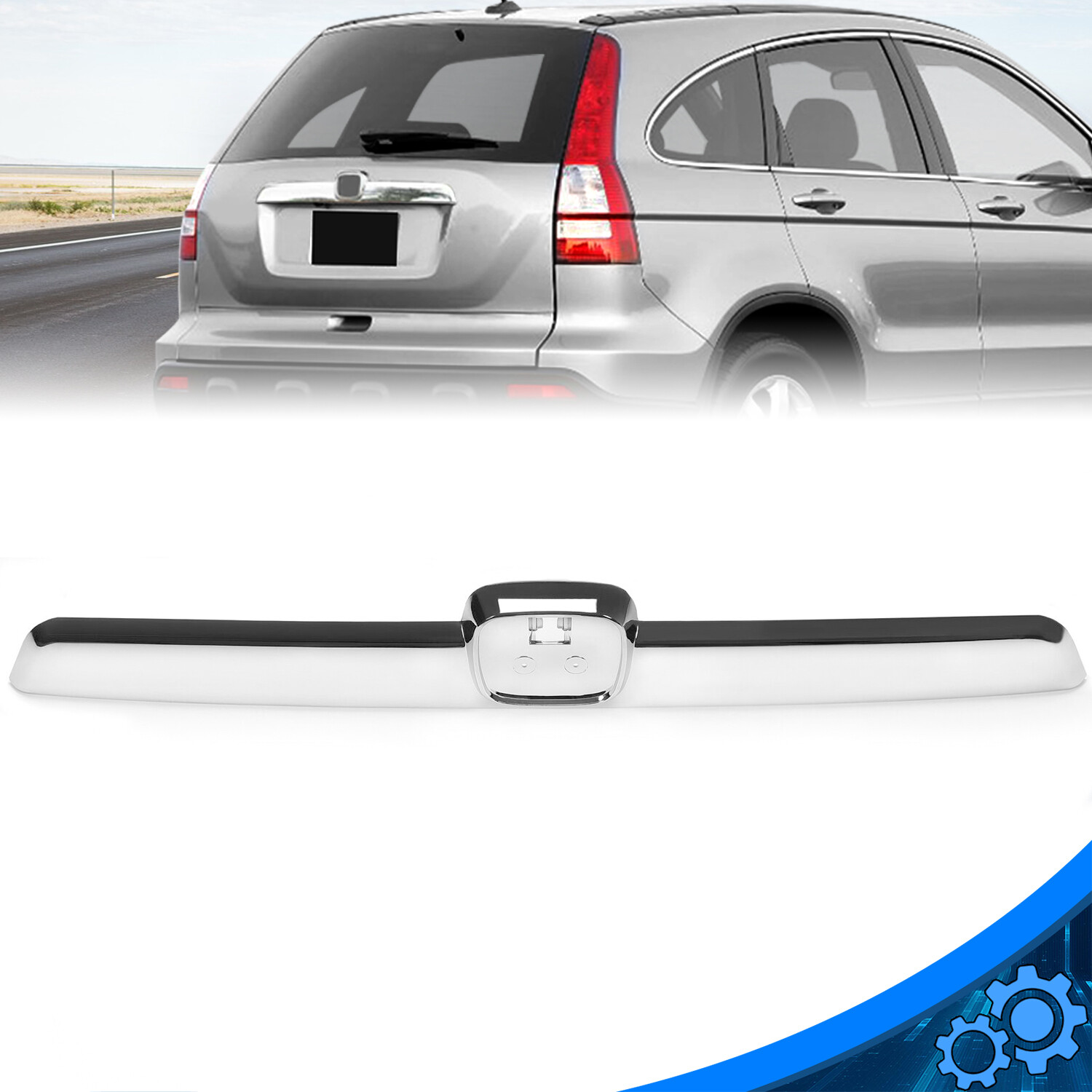 For 2007 2008 2009 2010 2011 CRV HONDA Chrome ABS Tailgate Molding Trim Replace