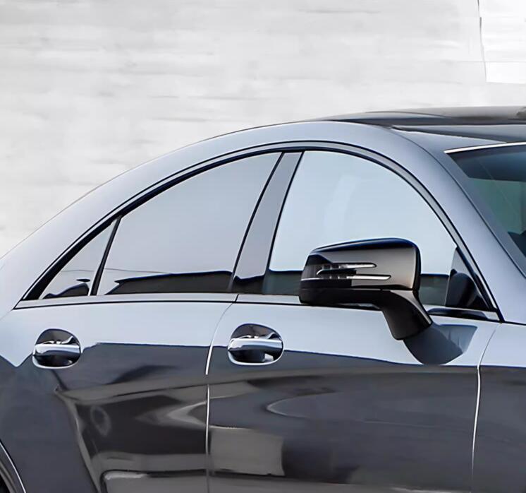 For 2012-17 Benz CLS Class W218 Car Window Glass Strip Cover Trim Black titanium