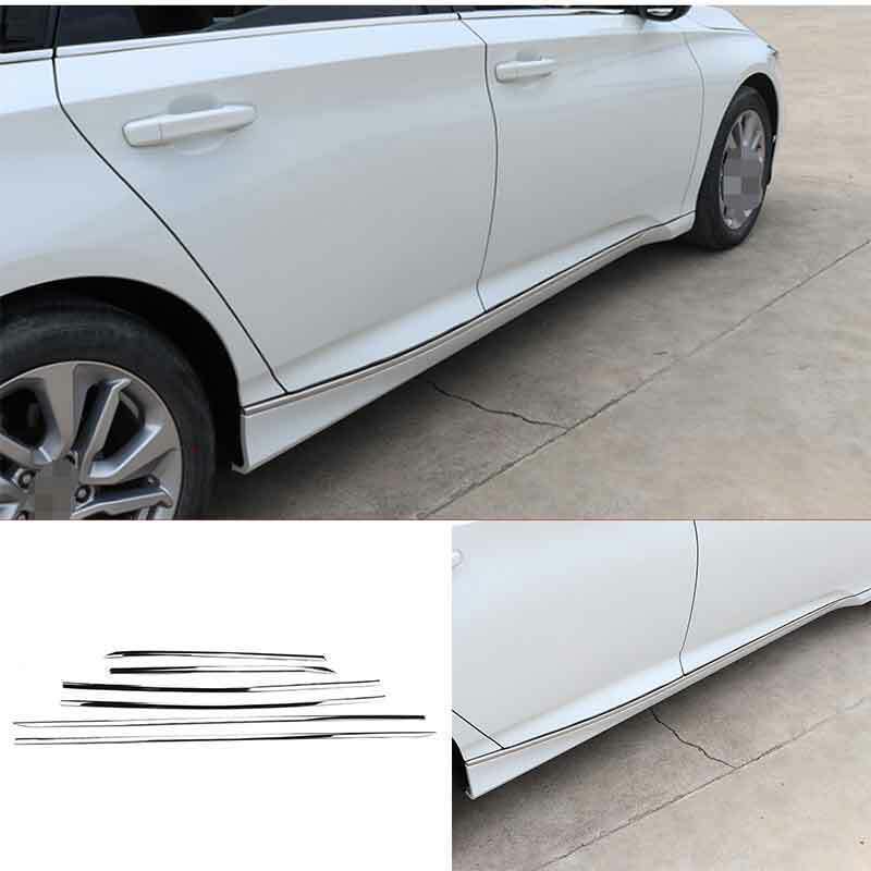 For Honda Accord 2019-2022 Silver Side Door Body Line Guard Molding Cover Trim