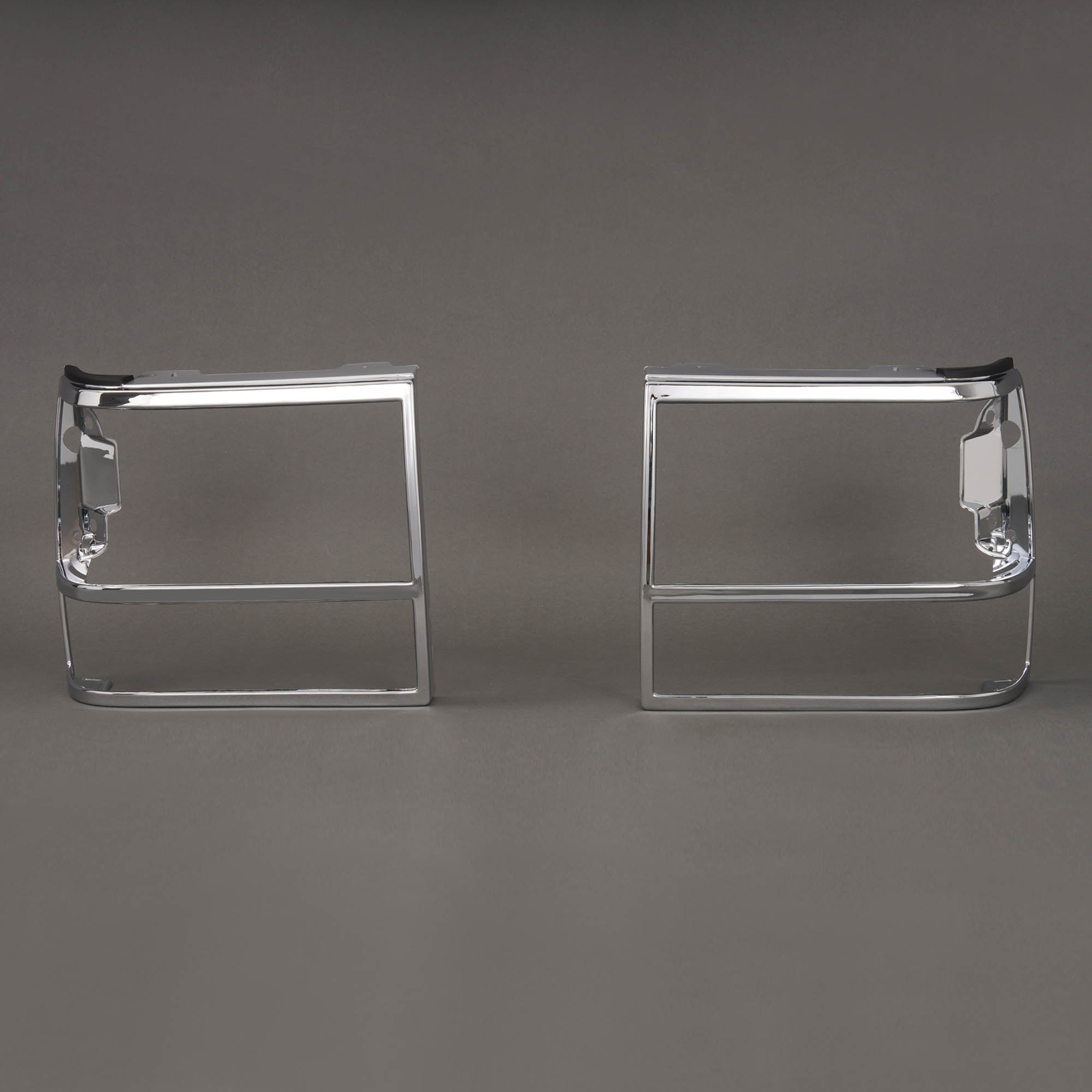 2PCS Silvery Headlight Bezel Door For Ford Ranger Bronco Explorer 1989-1994