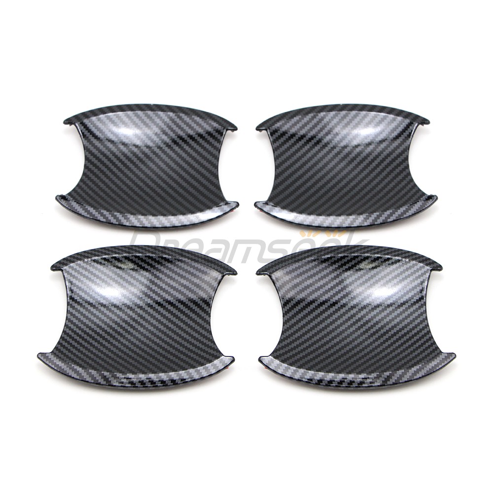 Door Handle Bowl Cover For Honda CR-V CRV 2007-2011 Carbon Fiber Look Decor Trim