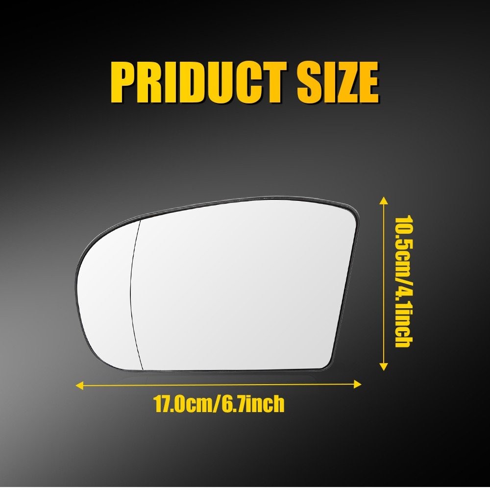 Fit Mercedes Benz C Class W203 Left Heated Mirror Glass 2038100121 1-5X