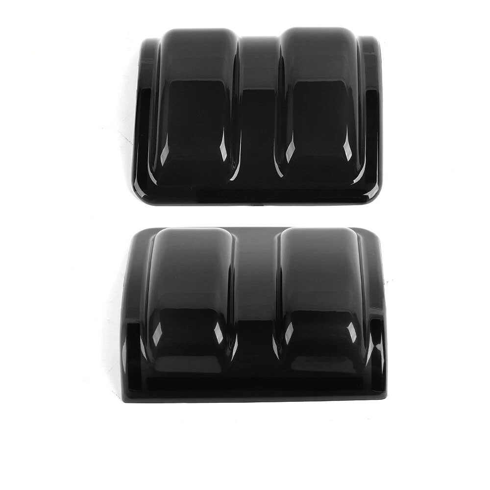2x Smoked Black View Mirror Turn Signal Light Cover Trim For Ford F250-550 08-16