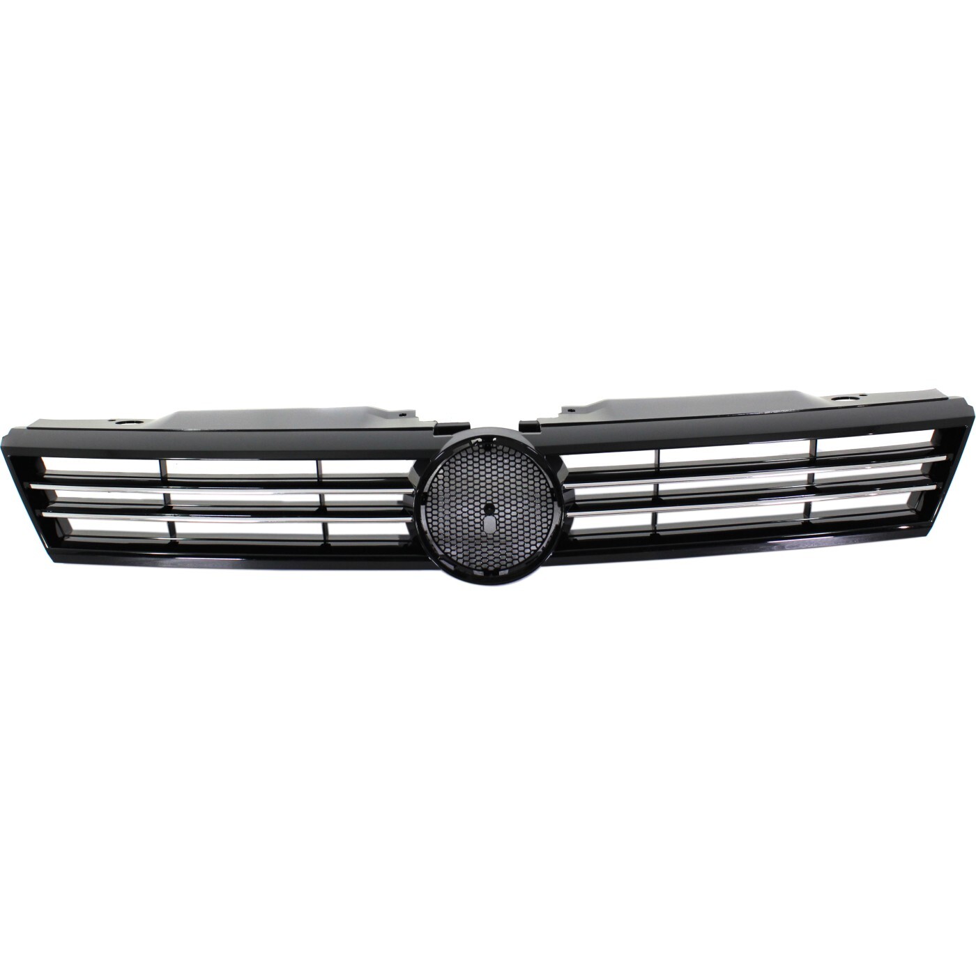 Grille For 2011-2014 Volkswagen Jetta Chrome Shell w/ Black Insert Plastic