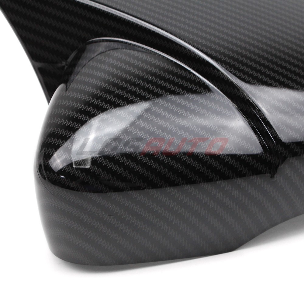 For VW Jetta Passat CC 09-17 Carbon Fiber Side Mirror House Cover Trim With Turn