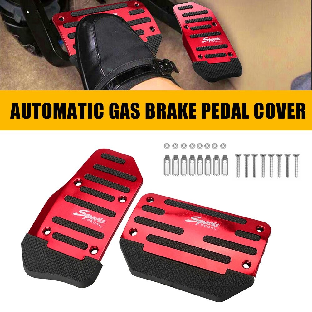 Universal 1SET Non-Slip Automatic Gas Brake Foot Pad Cover Pedal Car Accessories