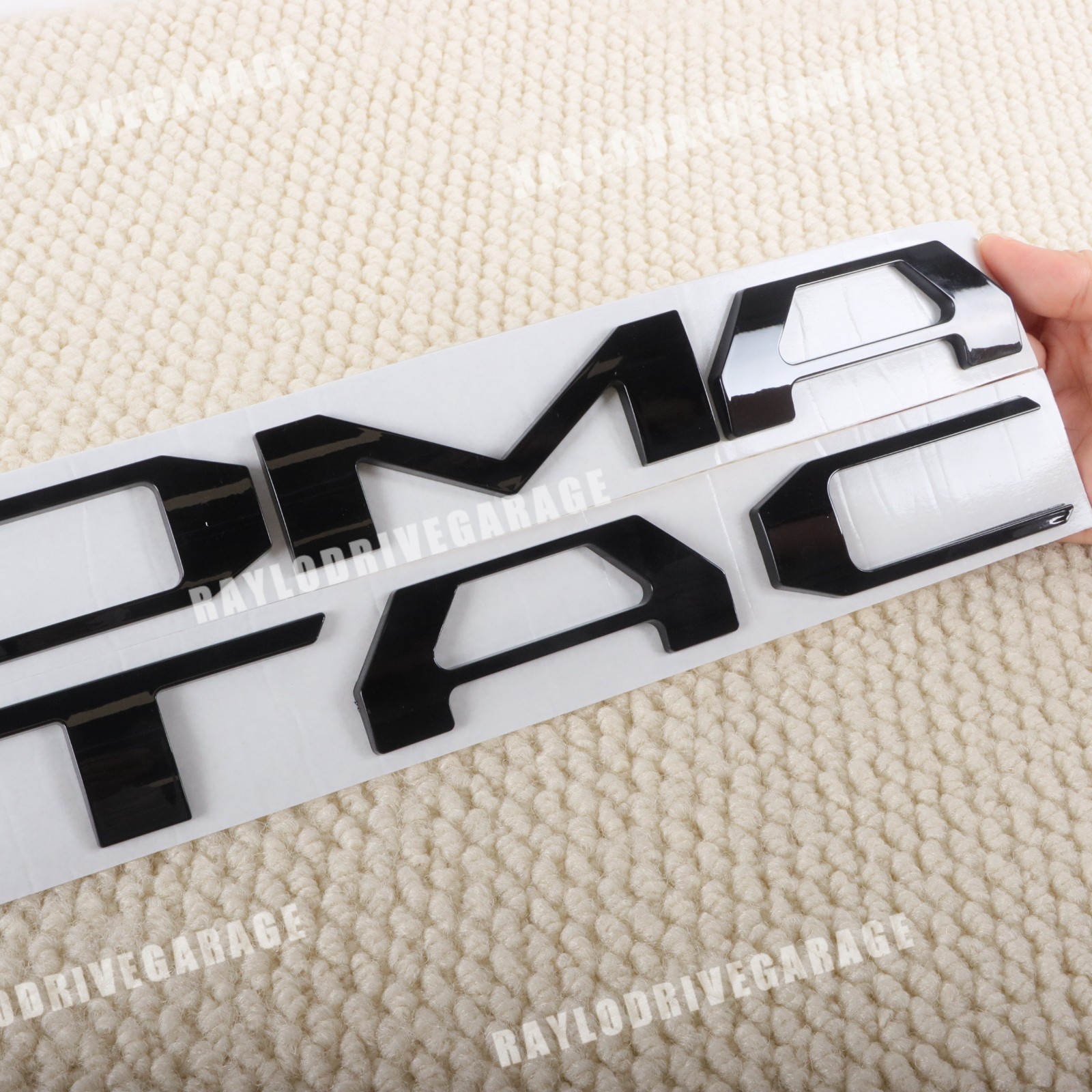 3D Black Tailgate Letter Emblem For Tacoma 2016-2023 Accessories Badge Universal
