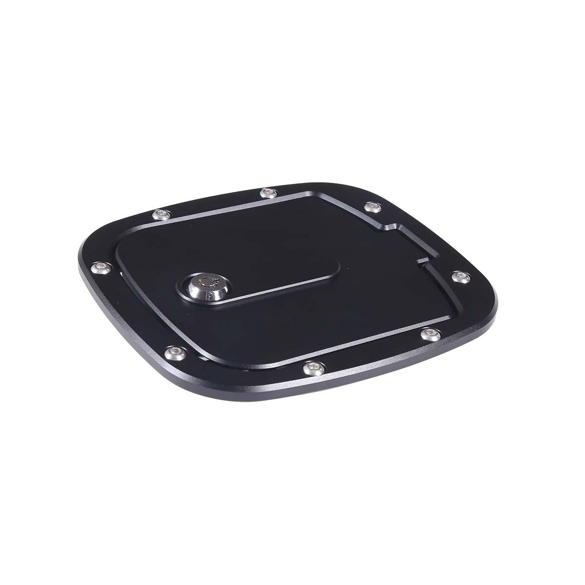 Replace Black Alloy Fuel Tank Cap Outer Cover Trim For Toyota FJ Cruiser 2007-21