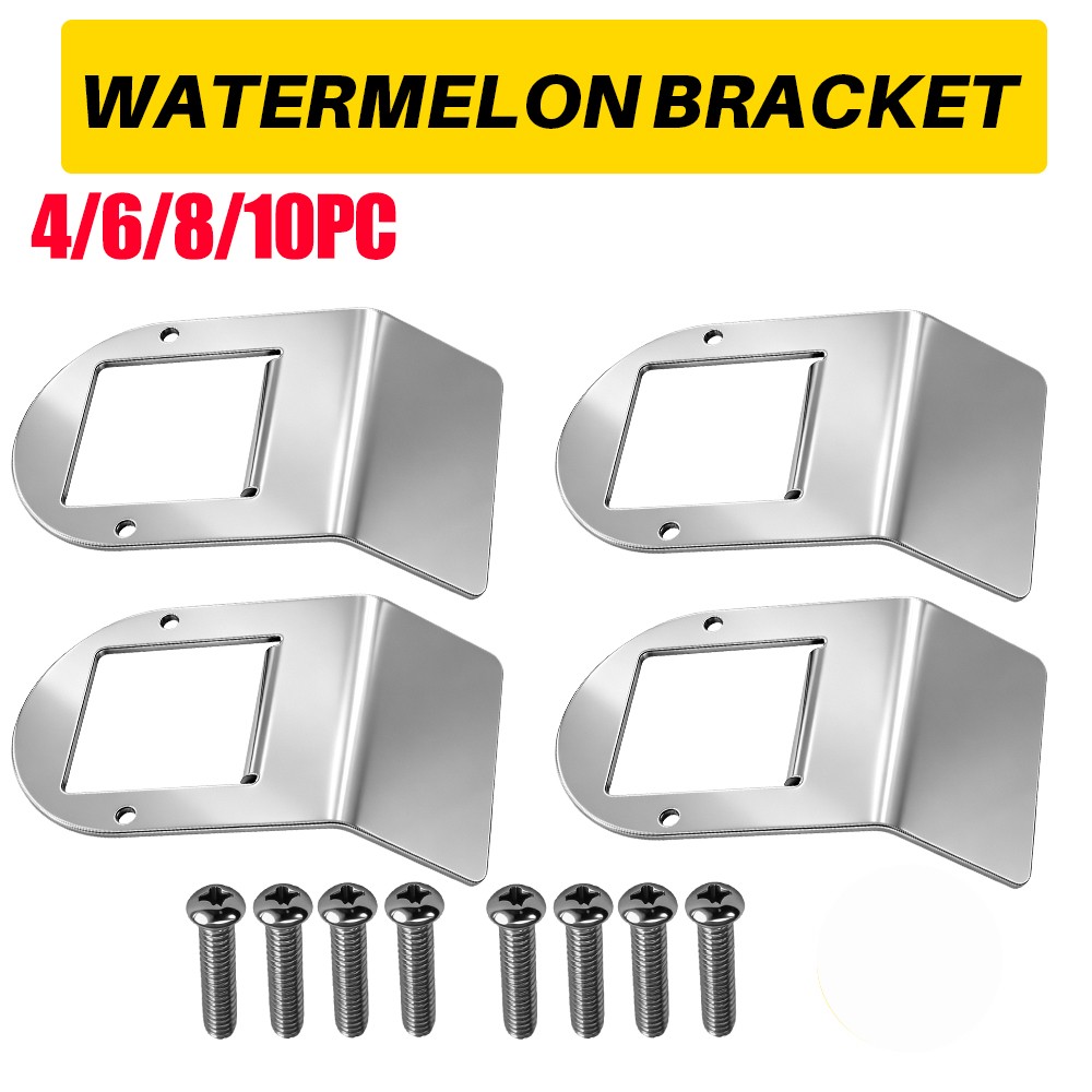 4-10x Watermelon Light Under Frame Brackets Mount For Truck RV Stainless Steel