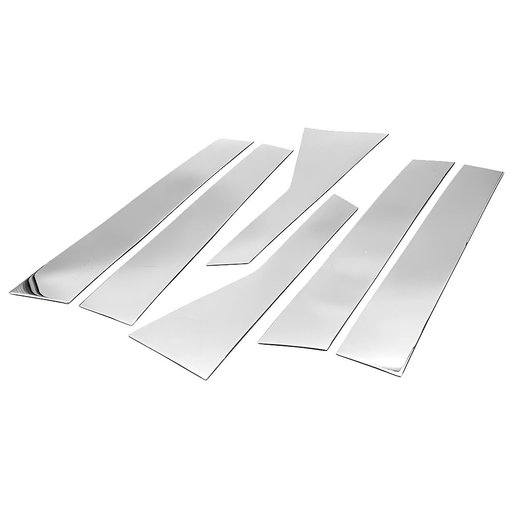 6pcs Chrome PC Window Pillar Post Cover Trim For 2018-2022 Honda Accord Sedan