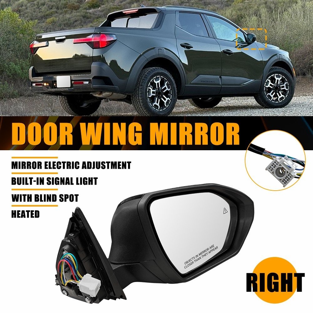Mirror Folding Power Heated w/ Signal for 2022-24 Hyundai Tucson LH RH Side