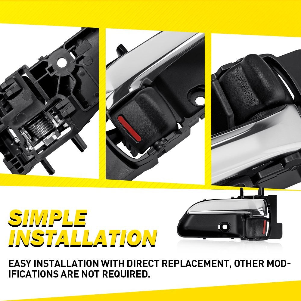 4xInside Interior Door Handles For Subaru Forester 2003 2004 2005 2006 2007 2008