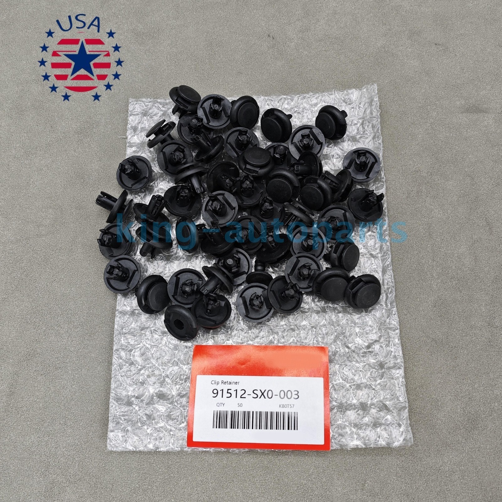 100x Fender Liner Retainer Fastener Clips 91512-SX0-003 For Honda USA!!