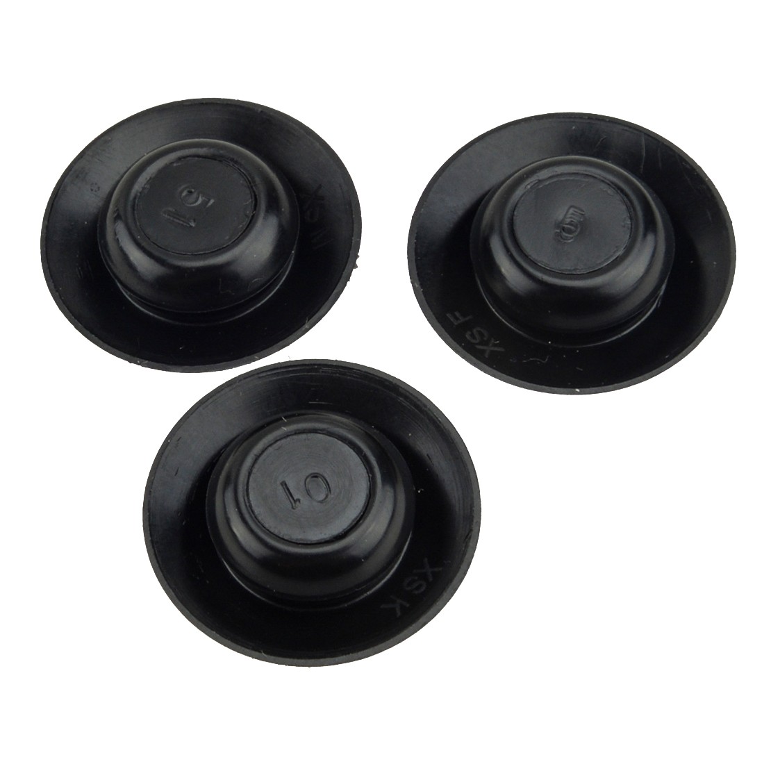 100pcs Black 1/2″ Hole Flush Mount Plastic Body & Sheet Metal Plug Button