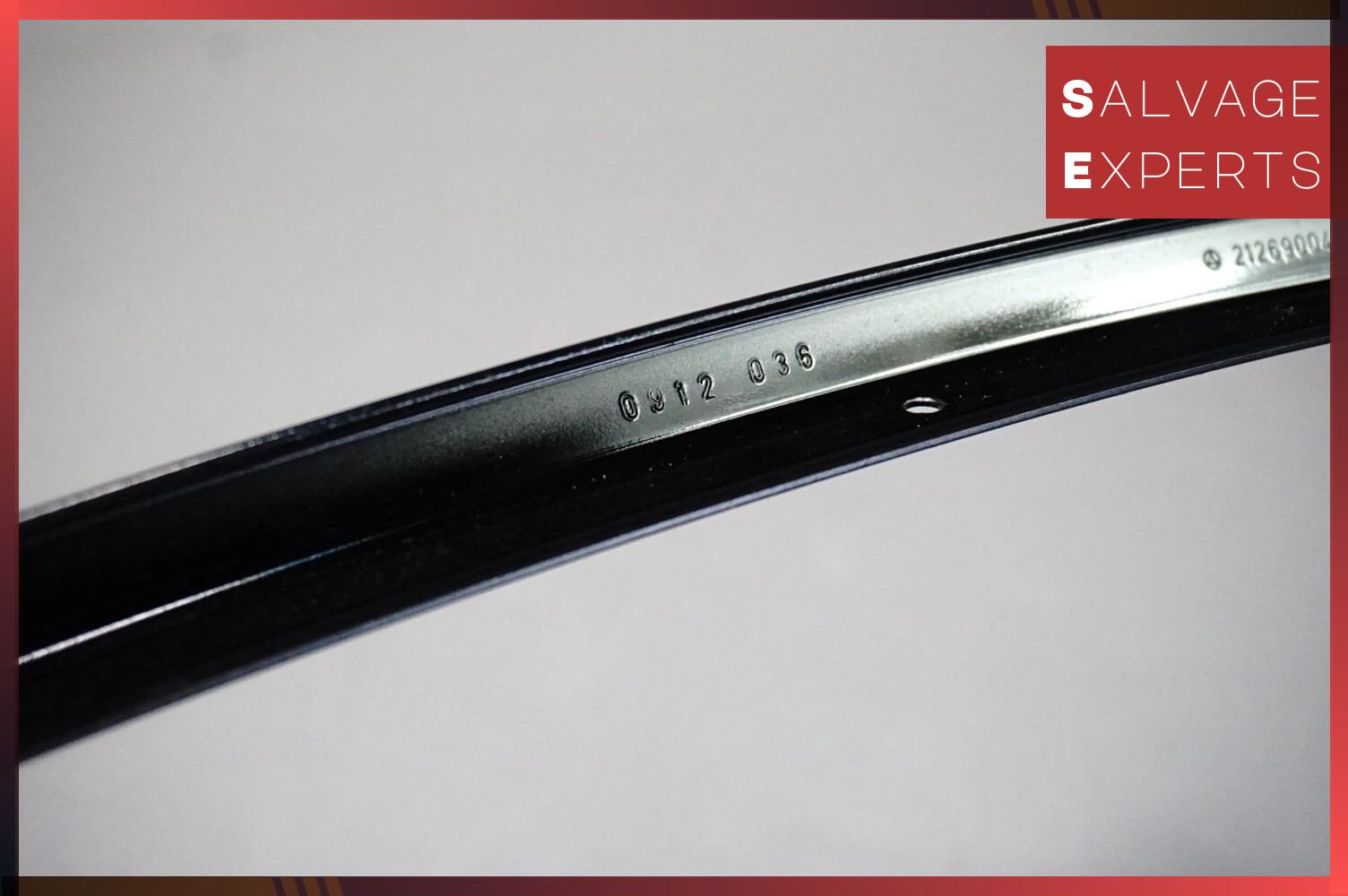 2010-2016 Mercedes W212 E350 E550 Rear Right Exterior B-Pillar Molding Trim OEM