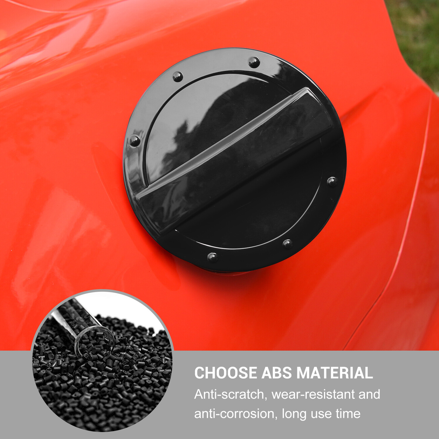 ✅ Fuel Cap Cover for Ford Mustang 15-23, Black