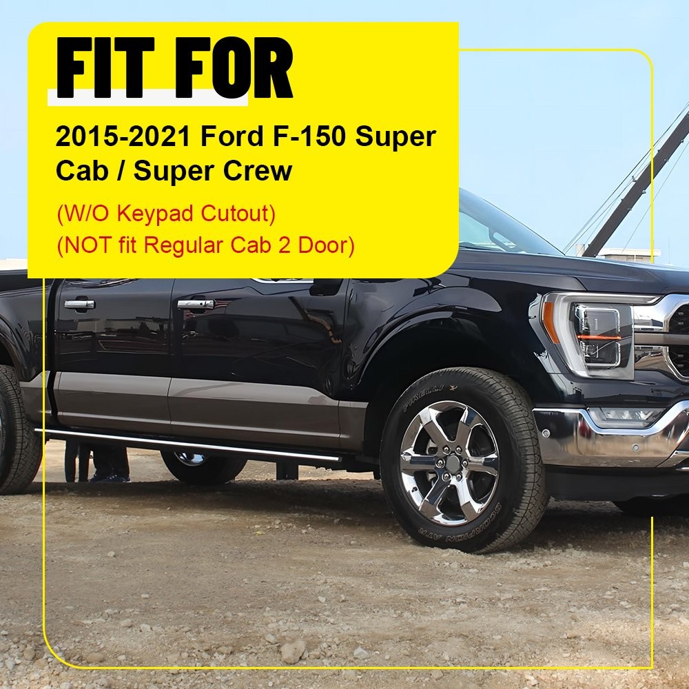 4Pcs Set Black Out Window Pillar Covers For Ford F150 2015-2021 No Hole 4-40X