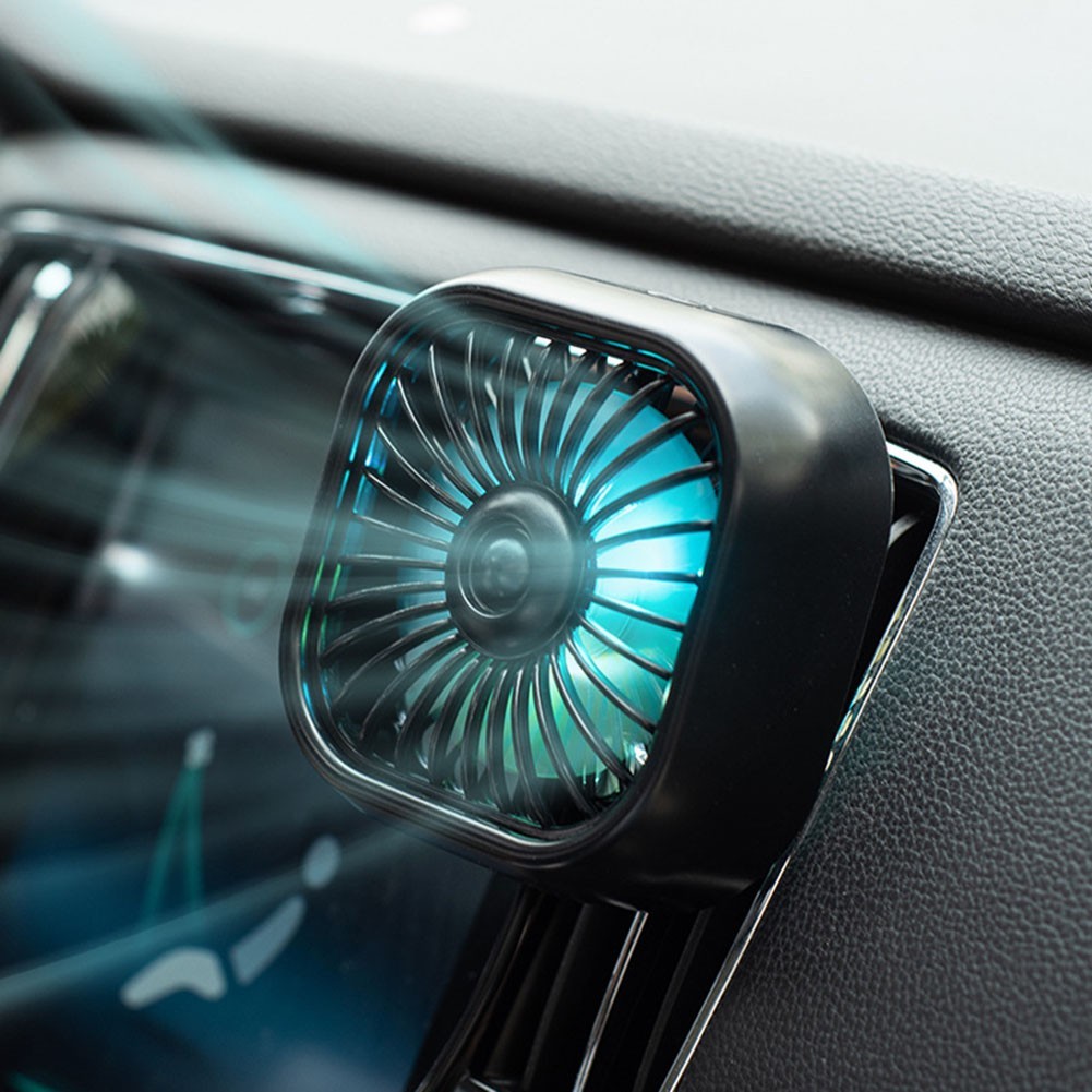 Car Air Vent Clip USB Fan with Quiet Operation and Adjustable 3 Speed Cooling