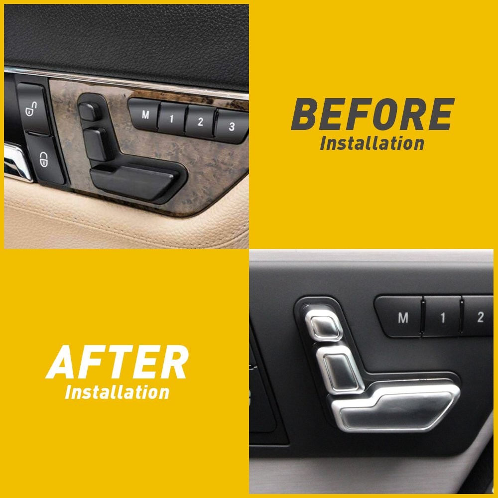 Door seat Adjust Button Switch Cover Trim for 2013-2014 Mercedes-Benz GL63 AMG A