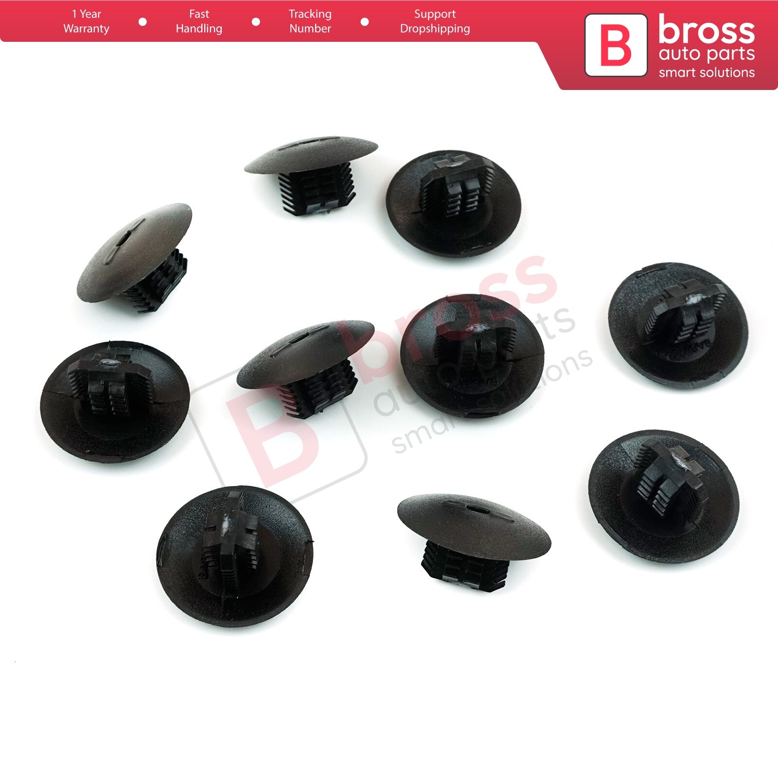 10 Pieces Upholstery Wheel Arches Fir Tree Clip 7703081188 For Renault Clio MK2