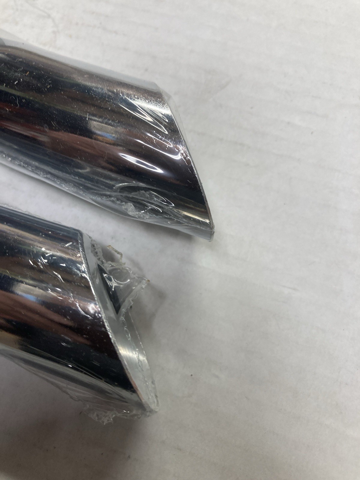 Vintage Angelus VW Chrome Exhaust Extensions Accessory 10″ Angle Cut Tail Pipe