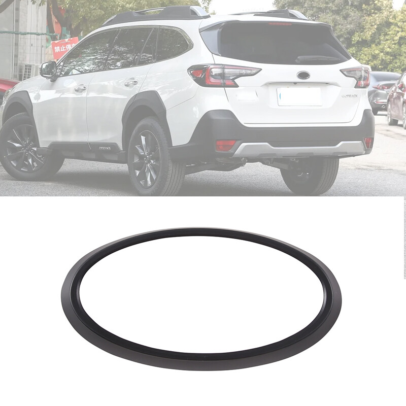 Matte Black Rear Logo Emblem Badge Ring Cover Trim For Subaru Outback 2014-2023
