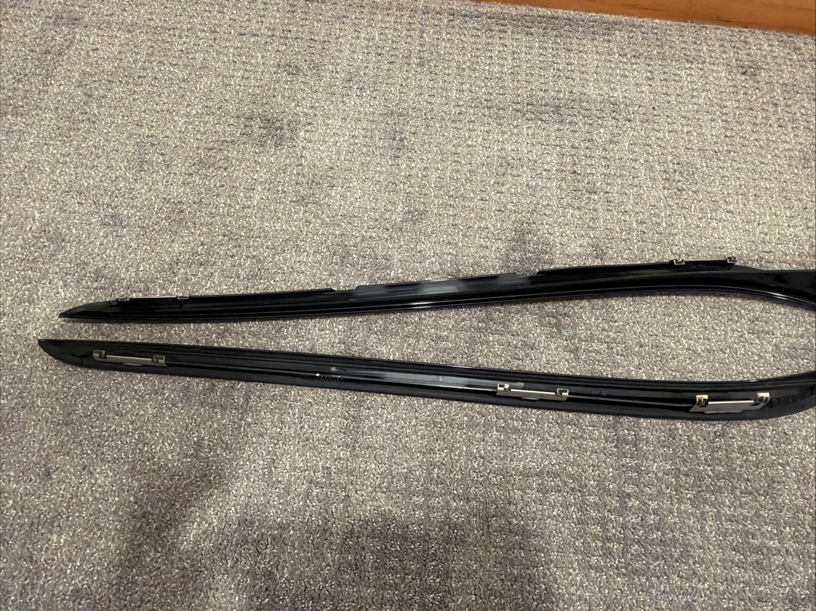 2009-2014 Acura TSX Front LEFT / RIGHT Windshield Edge Trim Molding Set Gray OEM