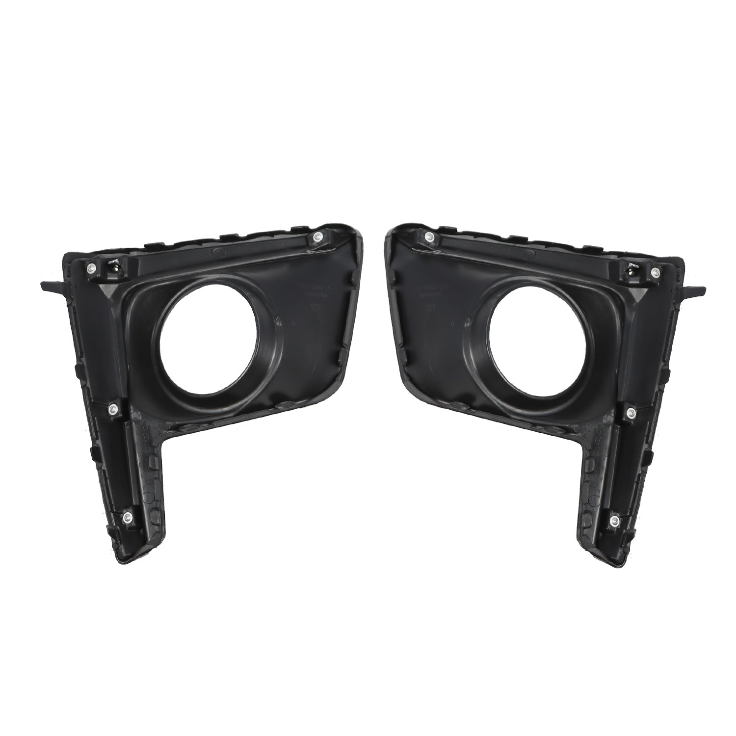 Fog Light Trim Set For 2016-17 Subaru Crosstrek Left & Right Textured Black 2Pc