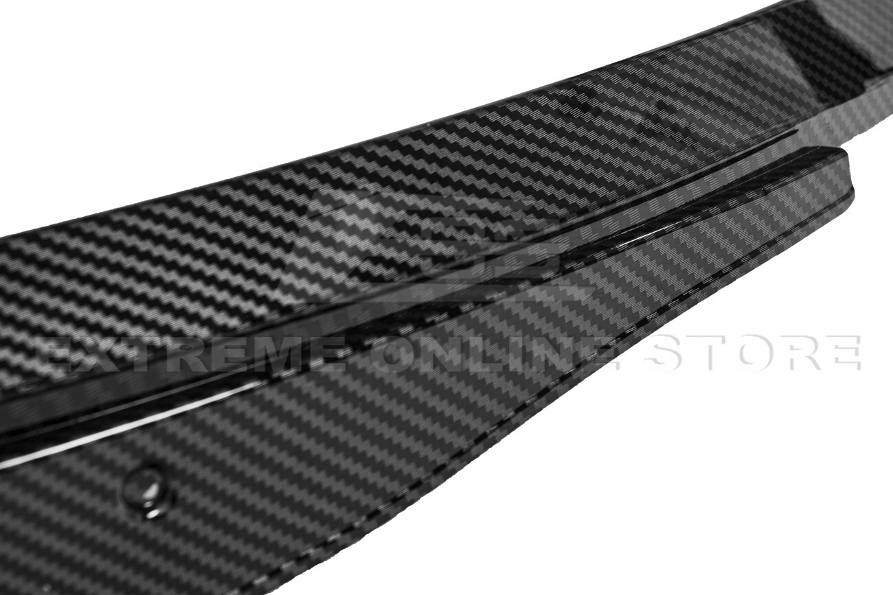 For 20-Up Corvette C8 HYDRO-DIPPED CARBON FIBER Front Side Wheel Molding Guards