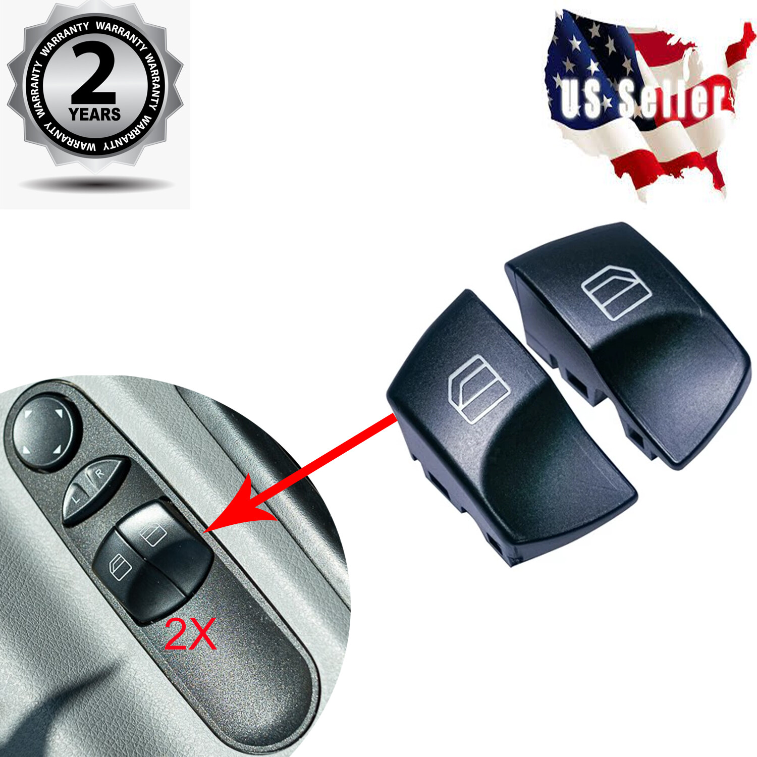 Window Control Switch Buttons Compatible with Mercedes Sprinter W906 VW NEW