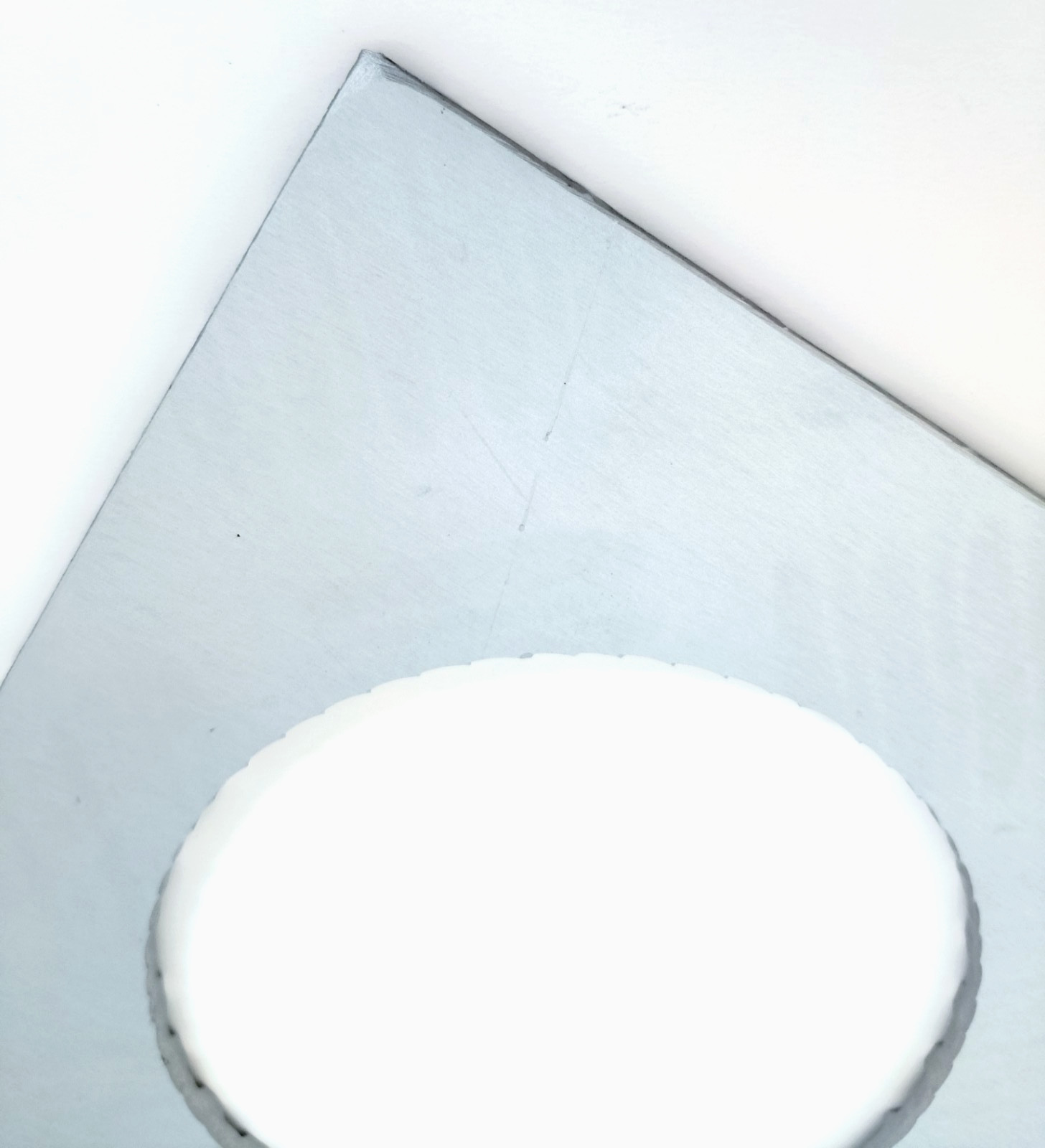 Land Rover Centre LTD Fuel FIller Chequer Plate in Satin LR176S-3