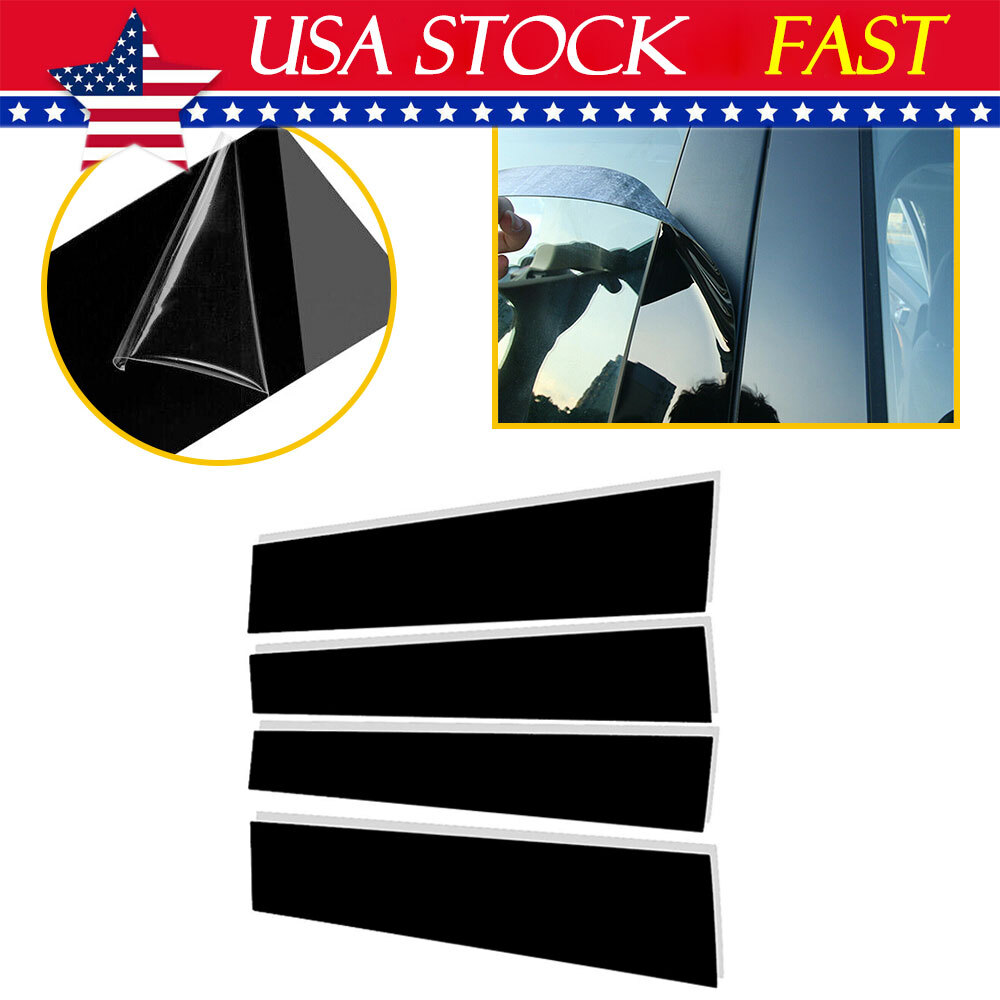 4Pc Pillar Post For 2007-2021 Toyota Tundra Door Trim Cover Car Auto Accessories