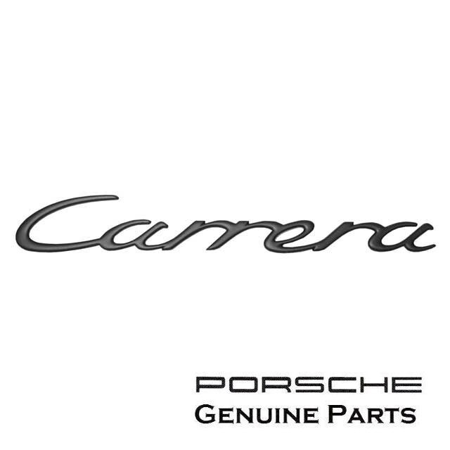 Porsche 911 996 (99-05) Carrera Rear Decklid Emblem Black Genuine 9965592370970C