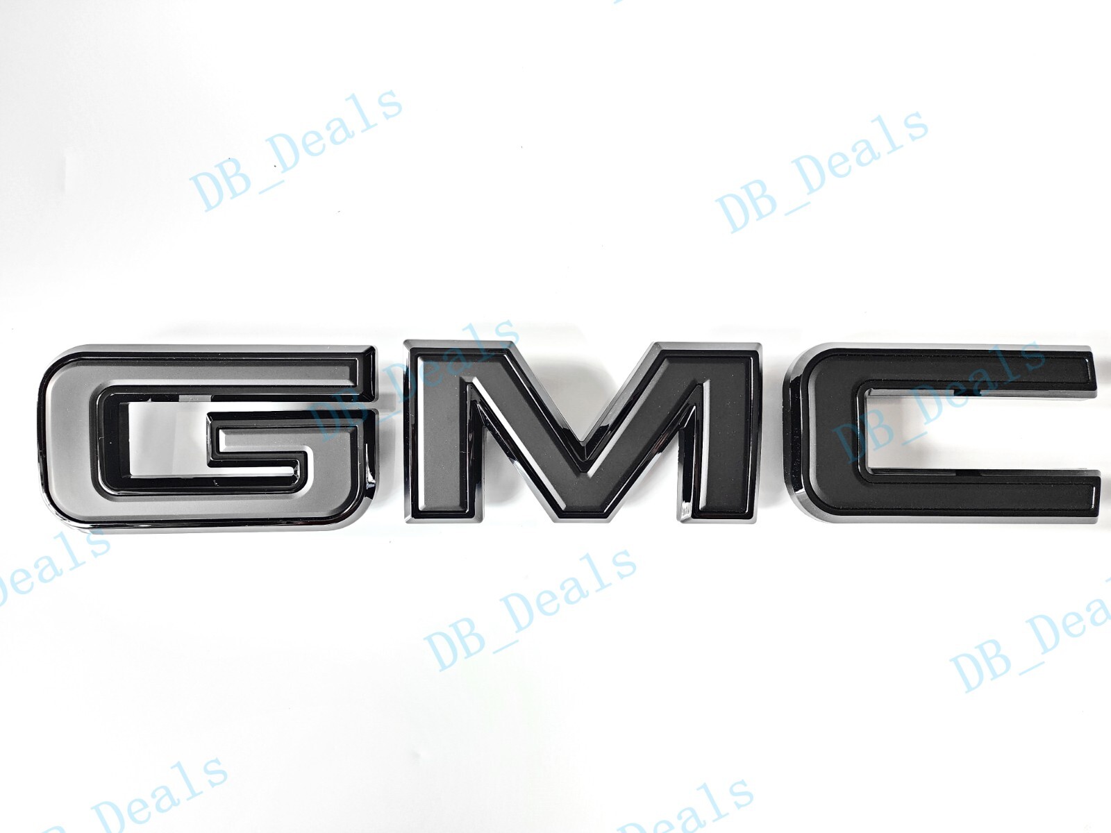 2pcs Set Front Rear Gloss Matte Black GMC Emblems Fit 2020+ Acadia 2022+ Terrain