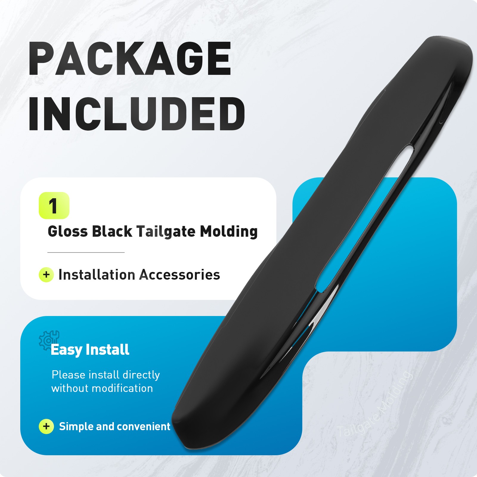 Upper Tailgate Molding Roof Spoiler For 2002-2009 Chevy Trailblazer #19150496