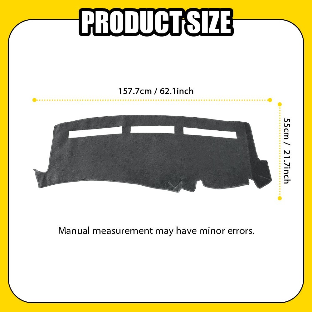 Gray Dash Cover Mat Interiors Dashboard Pad For 2000 2001 2002 2003-06 GMC Yukon
