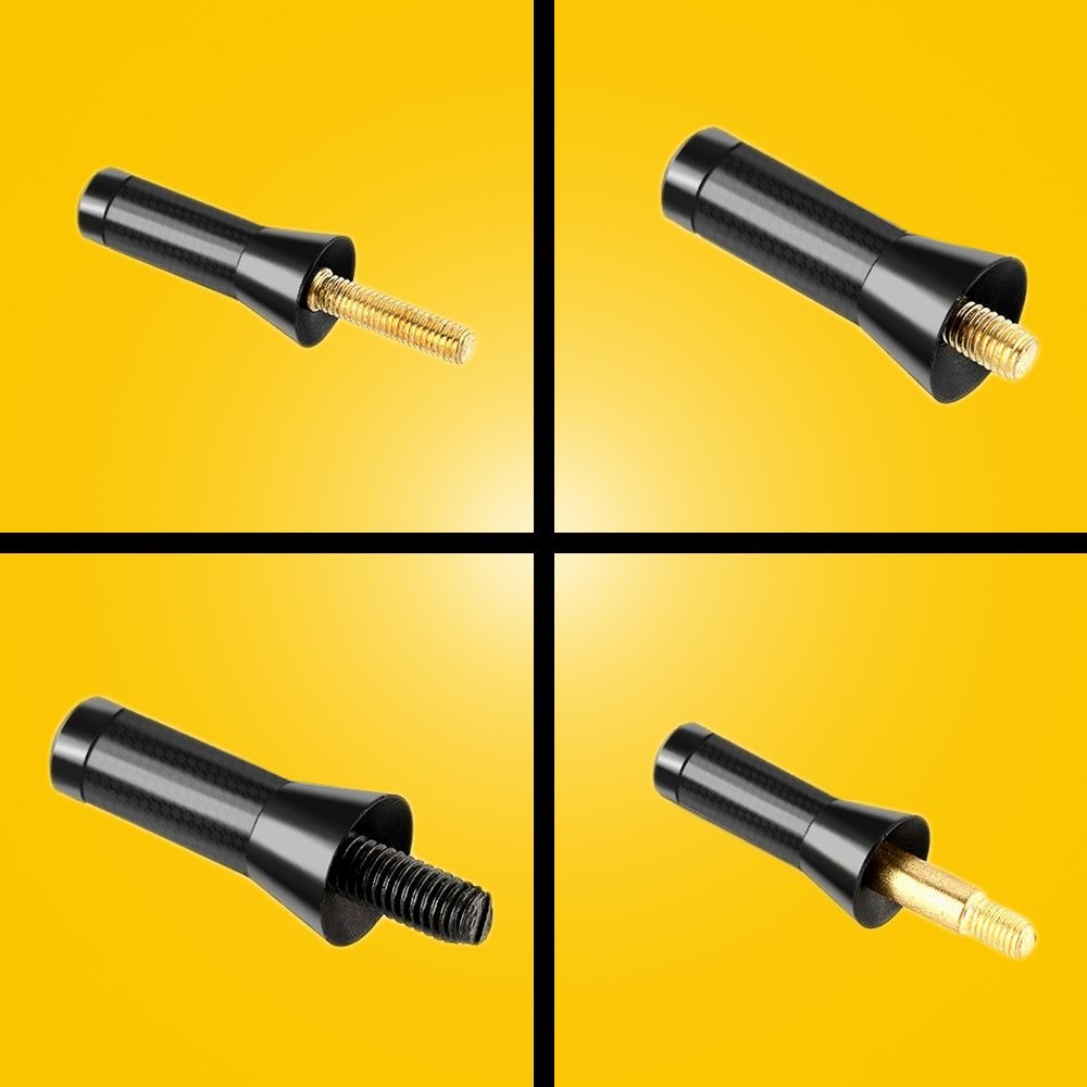 Universal 2.4″ Car Antenna Aerial Screw Carbon Fiber Radio FM Antena Free Return