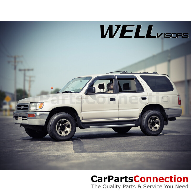 WellVisors Window Visors 96-02 For Toyota 4Runner Side Deflectors Clip-on