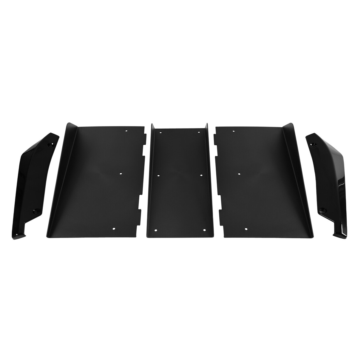 For Subaru WRX STI Rear Bumper Diffuser 4-Fin Spoiler Splitter + Rear Spats