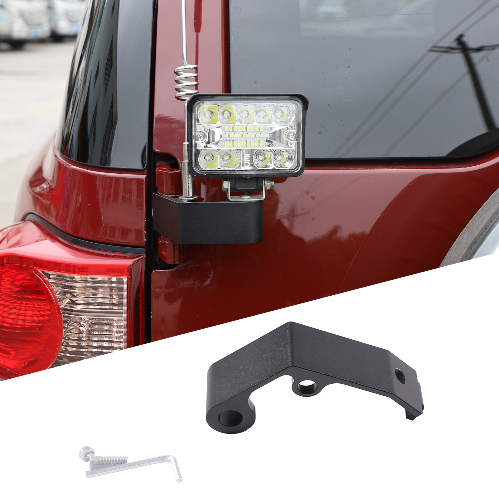 Steel Car Tailgate Antenna Bracket Mount Holder For Toyota FJ Cruiser 2007-2021