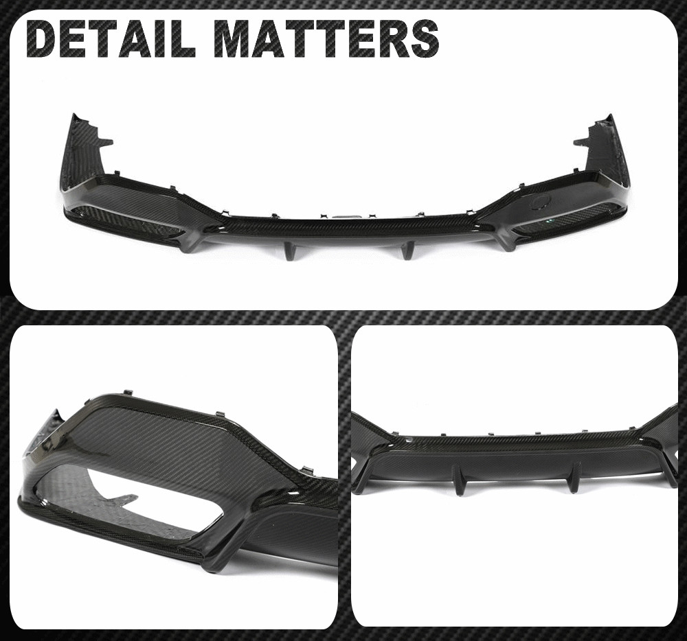 Fit for BMW 8 Series G16 840i M850i M-Sport DRY Carbon Rear Bumper Diffuser Lip