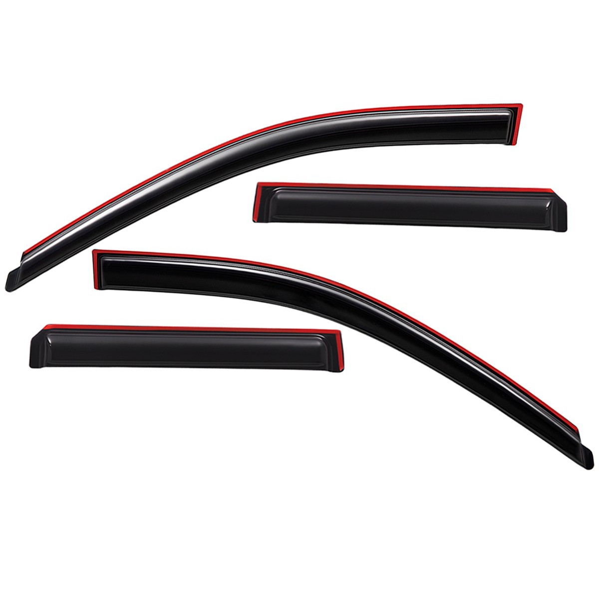 In-Channel Smoke Acrylic Rain Guard Window Visor for 2002-2006 Honda CR-V