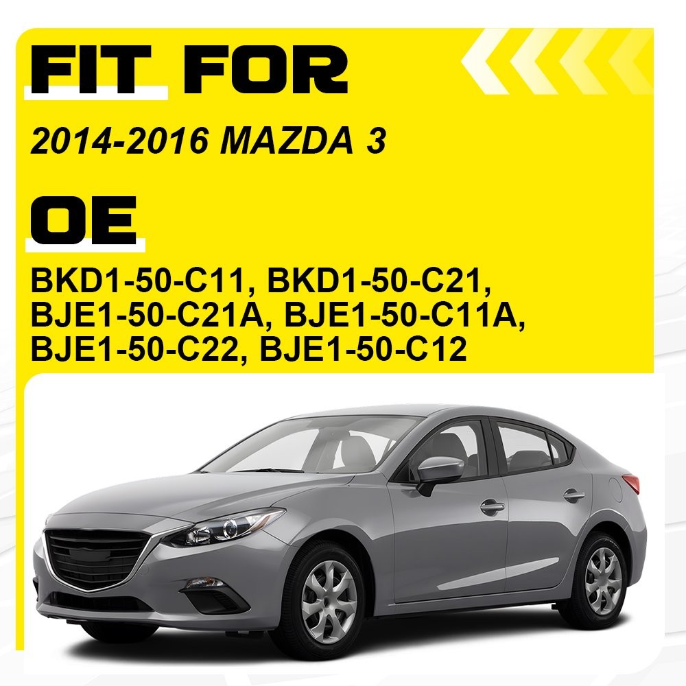1-10Set Fog Light Lamp Bezel Trim Caps LH+RH Set For Mazda 3 2014 2015 2016
