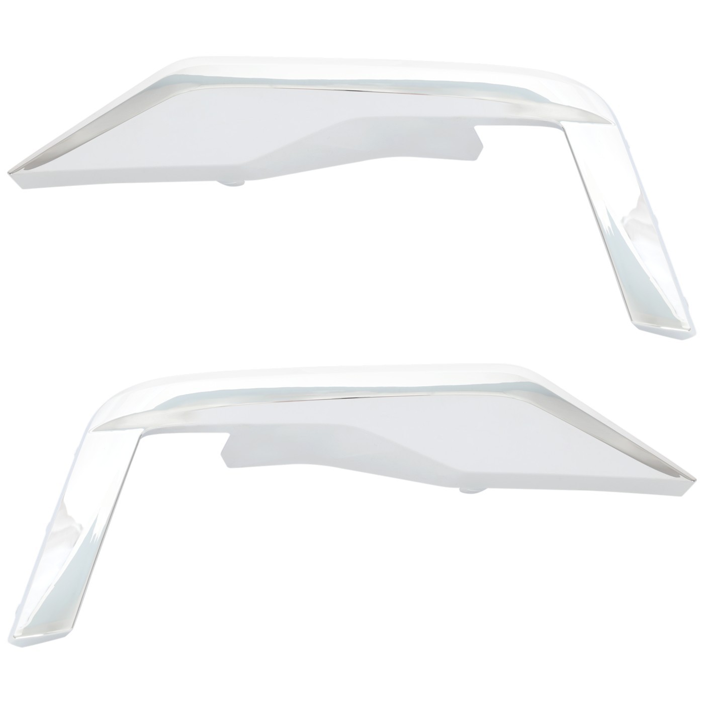 Set of 2 Bumper Face Bar Trims Molding Step Pads Front Driver & Passenger Pair