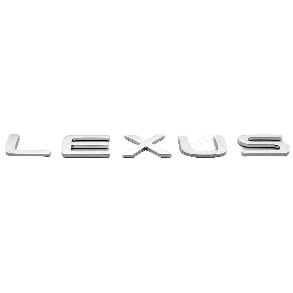 2022+ Lexus Trunk Lid Letter Logo Badge 3D Emblem F-Sport Car Decorate Chrome