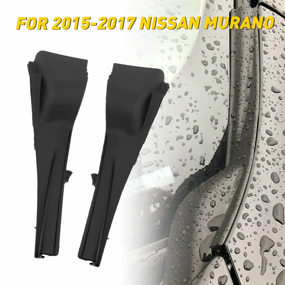 For 2015-2017 Nissan Murano Windshield Wiper Cowl Extension Trim Left+Right Pair